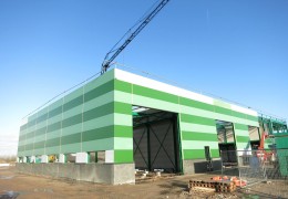 Nieuwbouw bedrijfshal Van der Bel te Middenmeer